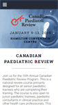 Mobile Screenshot of paediatricreview.ca